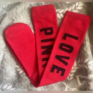 Vs pink Knee high socks